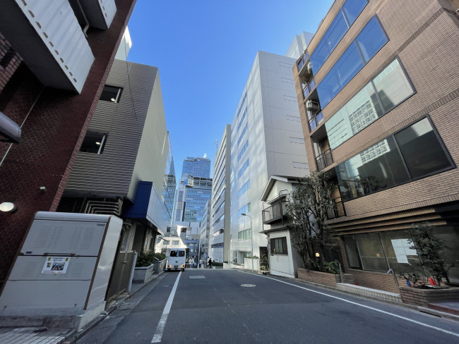 リードシー渋谷道玄坂ビル前面の通り