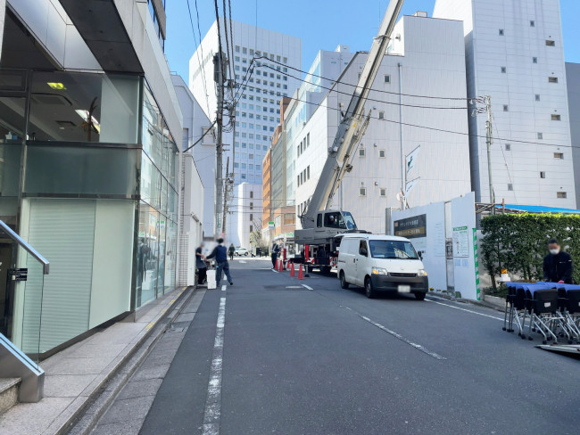 渋谷今井ビル前面の通り