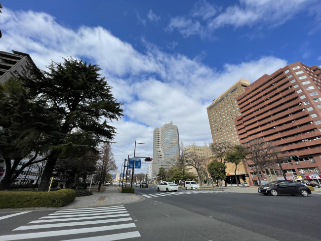 住友生命広島平和大通ビル前面の通り