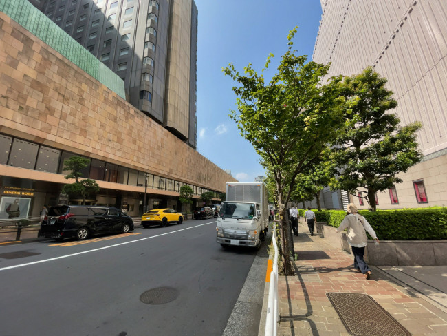 東京宝塚ビル前面の通り