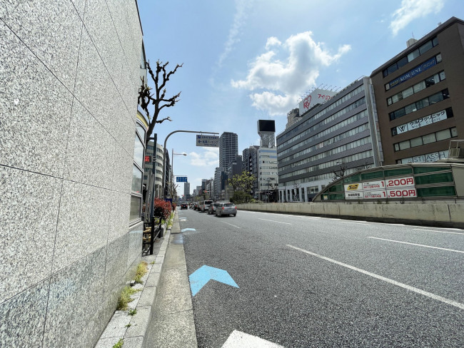 THE PEAK SHINSAIBASHI前面の通り