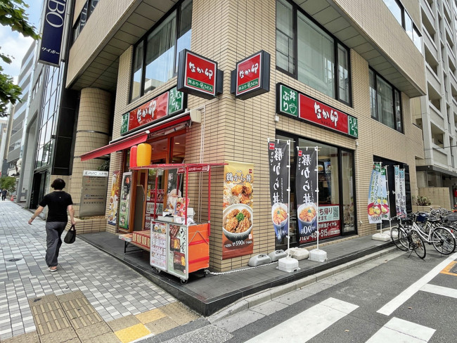 徒歩2分のなか卯 人形町店