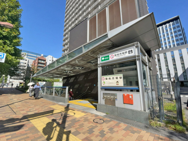 最寄りの「築地市場駅」