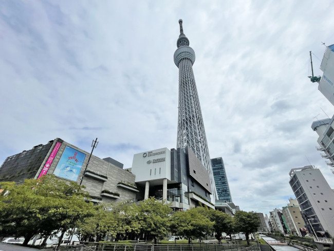 付近の東京スカイツリー