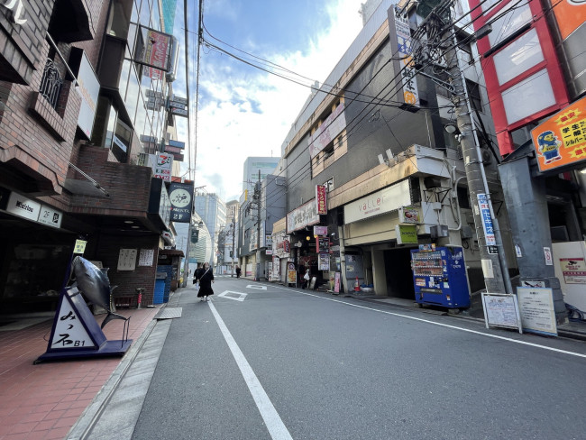 ライオンビル前面の通り