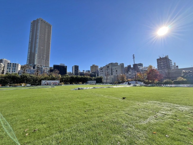 徒歩1分の豊島区立南池袋公園