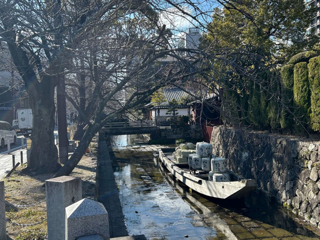 同じ通りにある高瀬川 一之船入