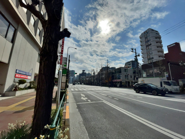 至近の白山通り