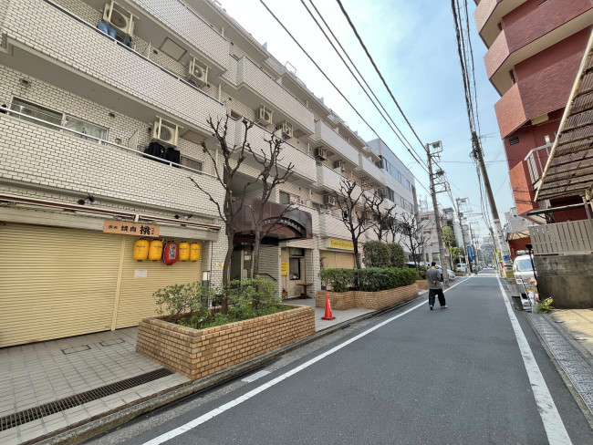 ワコー高田馬場マンション前面通り