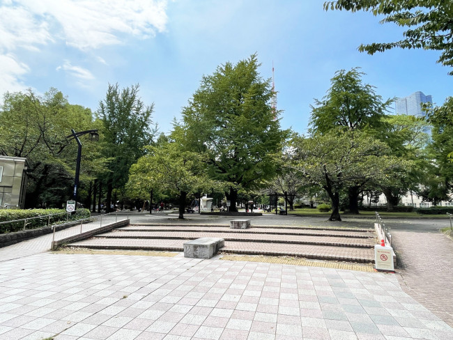 向かいの芝公園