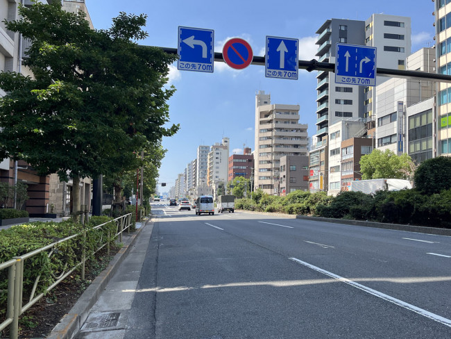 シティーポート錦糸町前面の通り