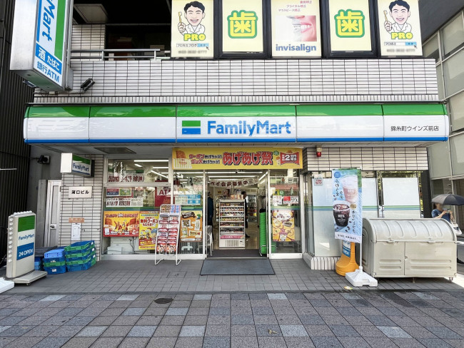 徒歩3分のファミリーマート 錦糸町ウインズ前店