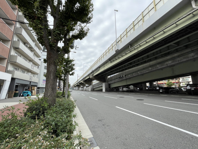 アオキハイム前面の通り