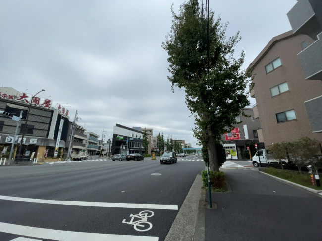 近くの環八通り