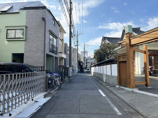 品川区大井二丁目一棟前面の通り