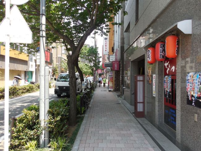 前面歩道の雰囲気