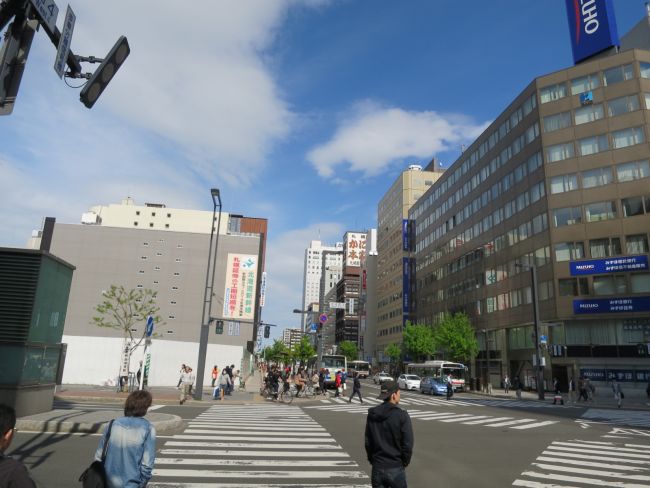 至近の札幌駅前通交差点