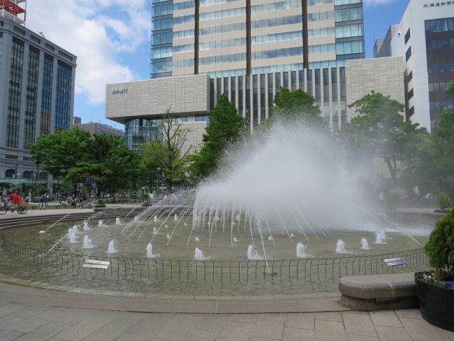 大通公園の噴水