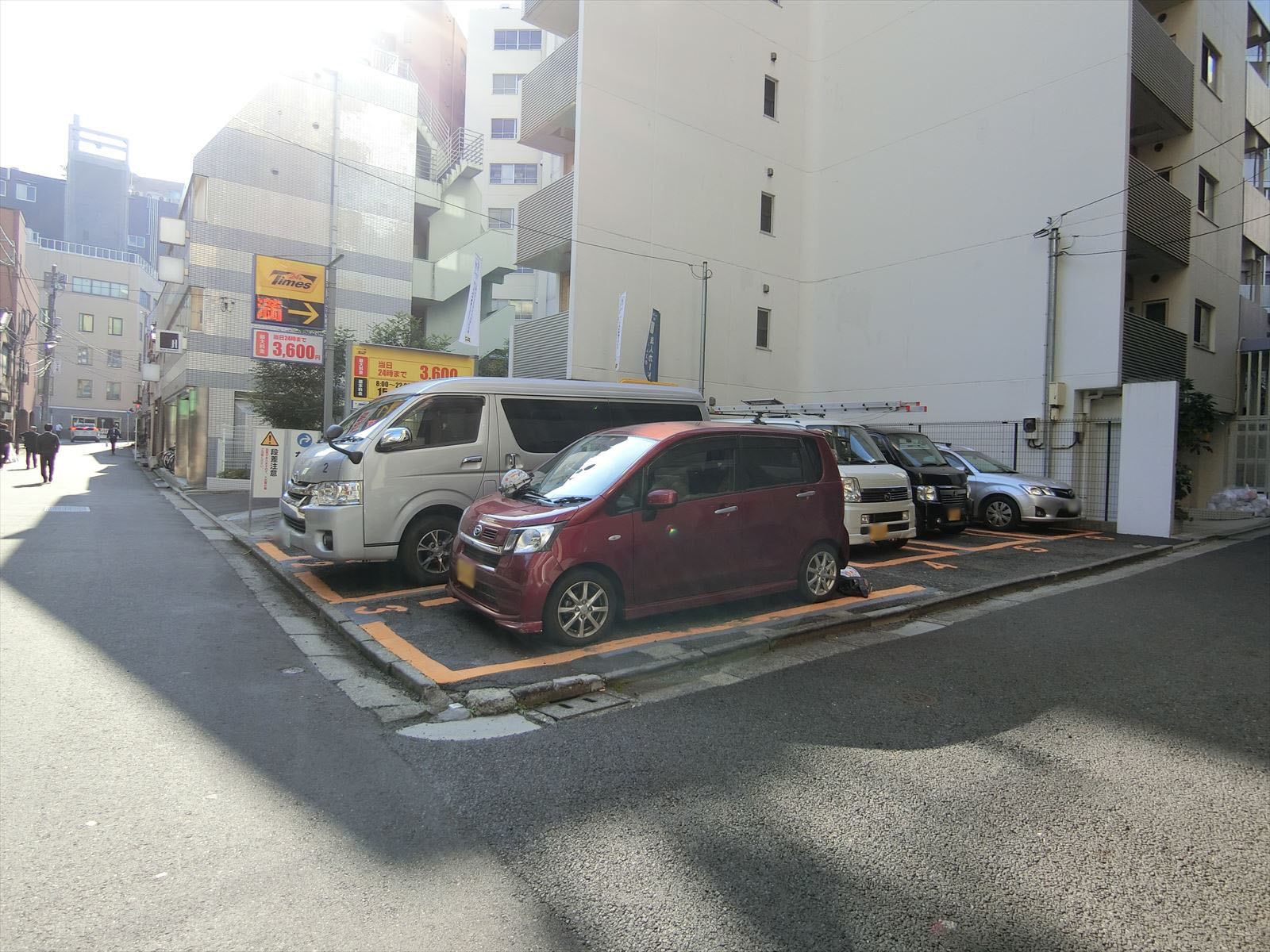 並びのコインパーキング