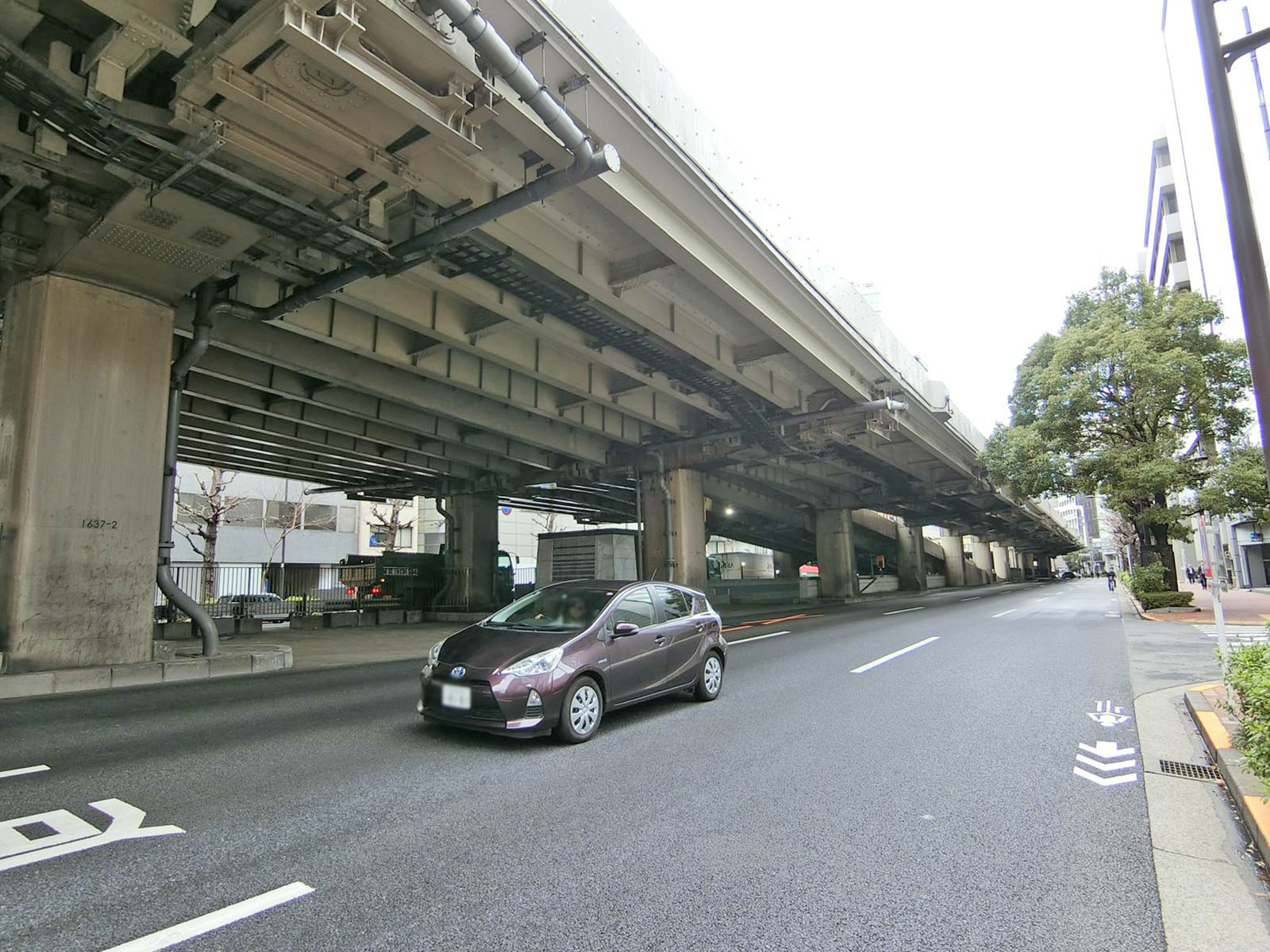 昭和通り沿いに立地