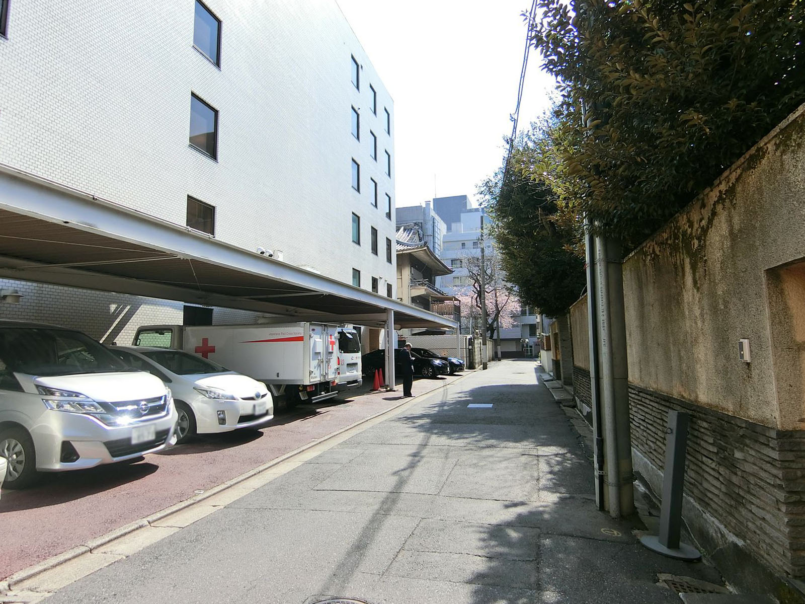 一番町進興ビル前面の通り