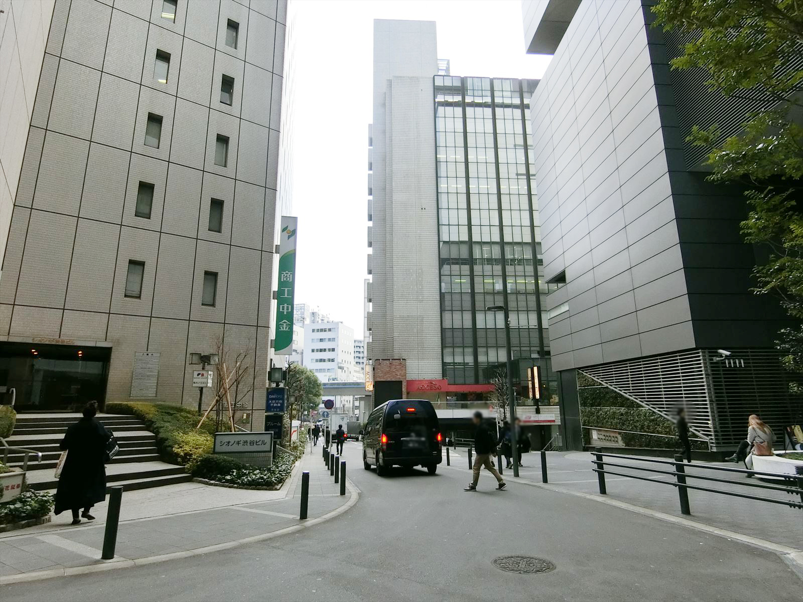 シオノギ渋谷ビル前面の通り