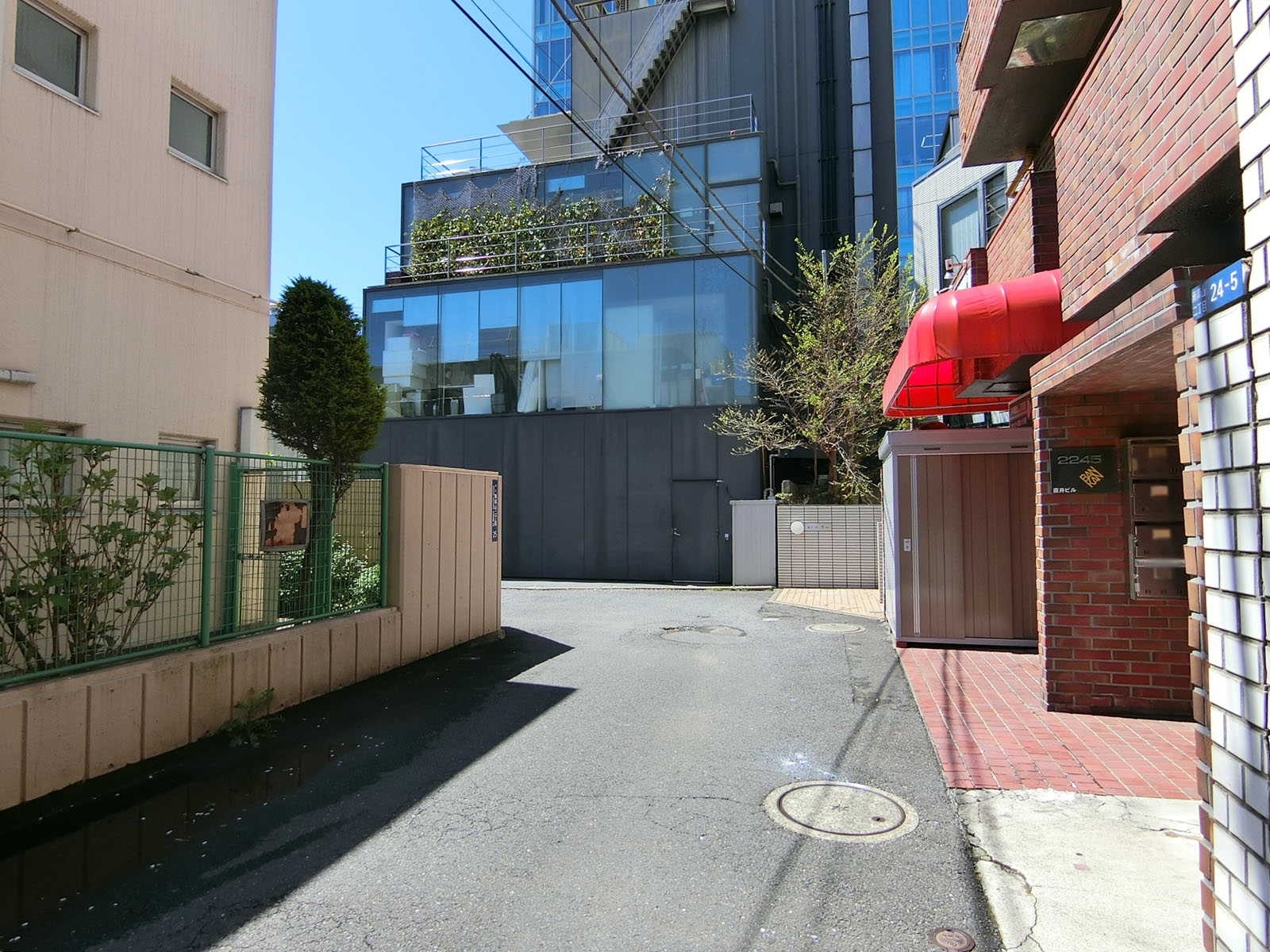 レマン南青山前面の通り