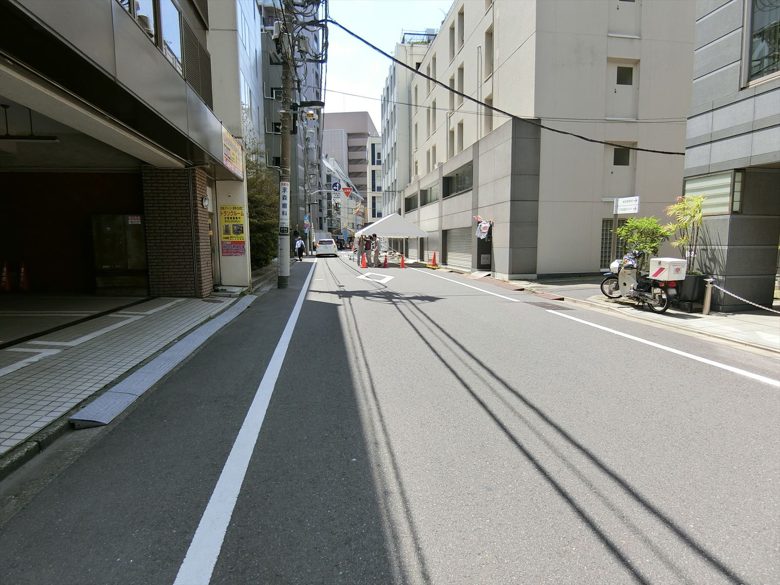 大洋ビル前面の通り