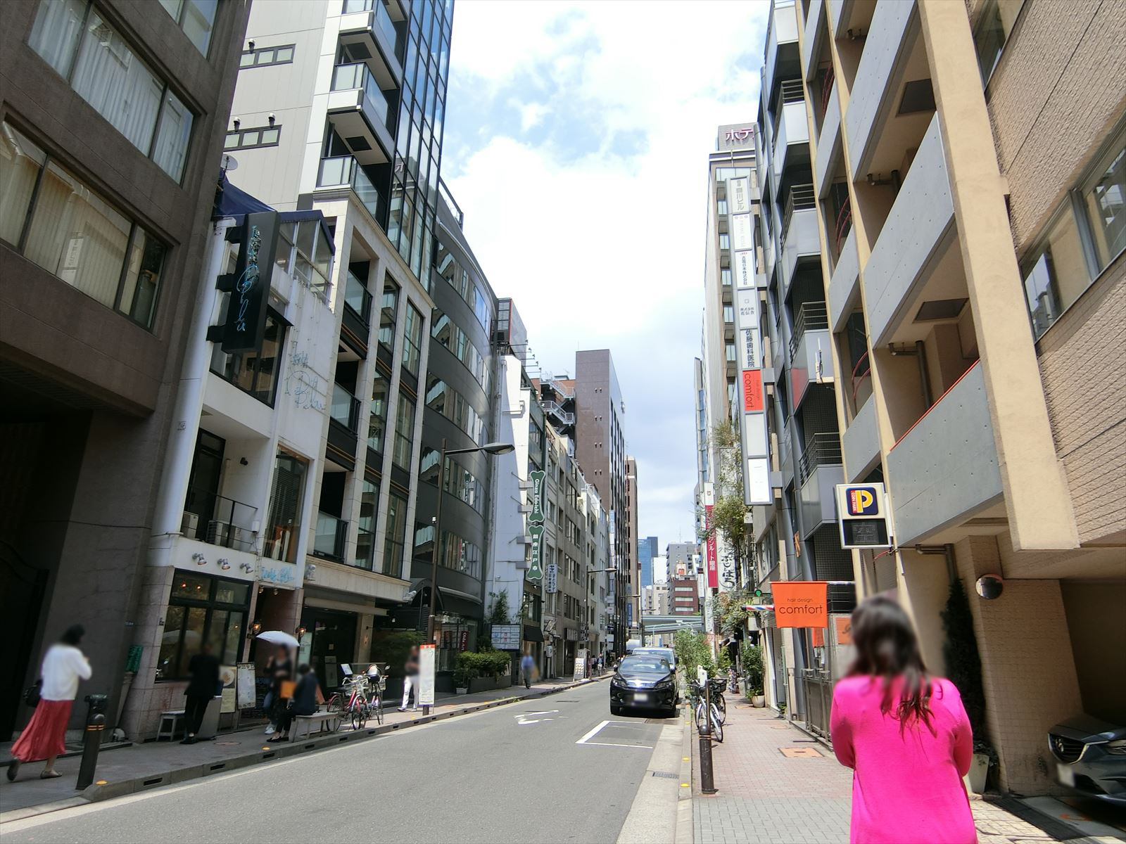 銀座SSビル前面の通り