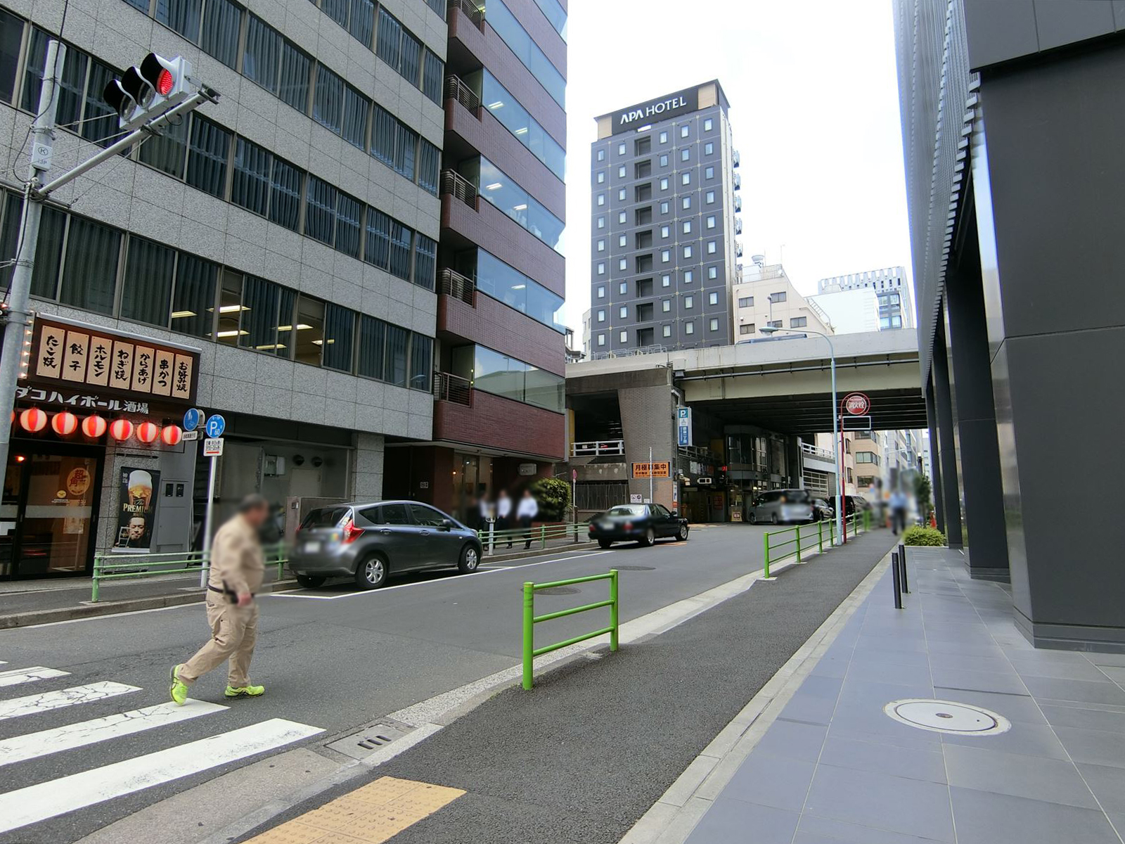 アーバンネット銀座一丁目ビル前面の通り