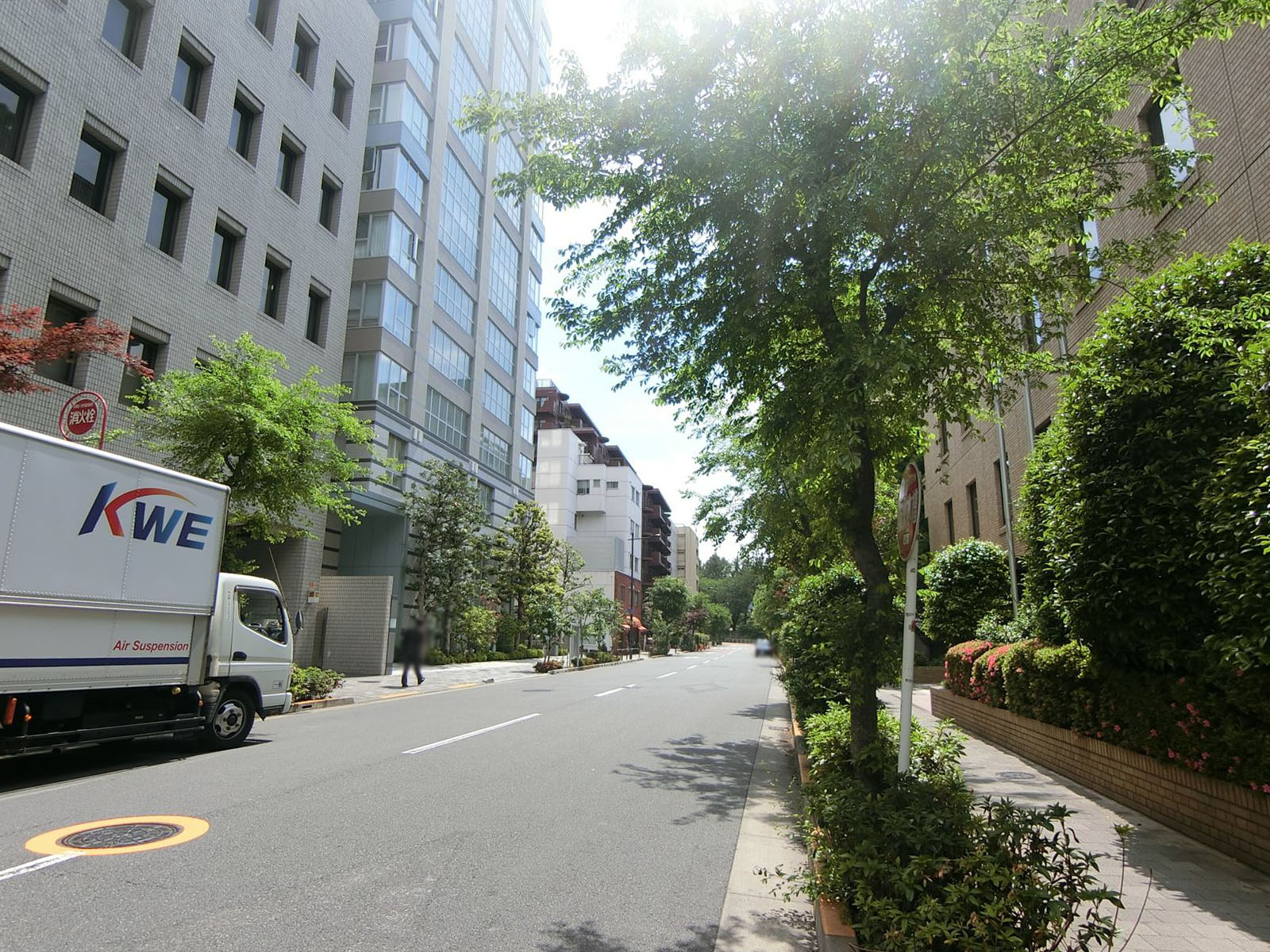 丸金番町ビル前面の通り