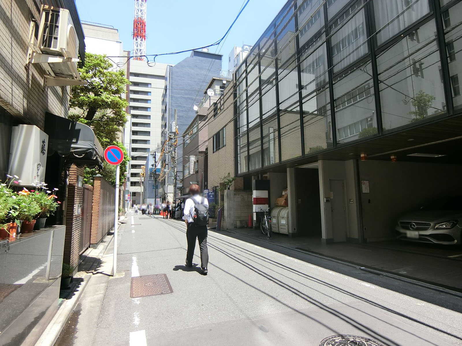 共栄銀座７丁目ビル前面の通り