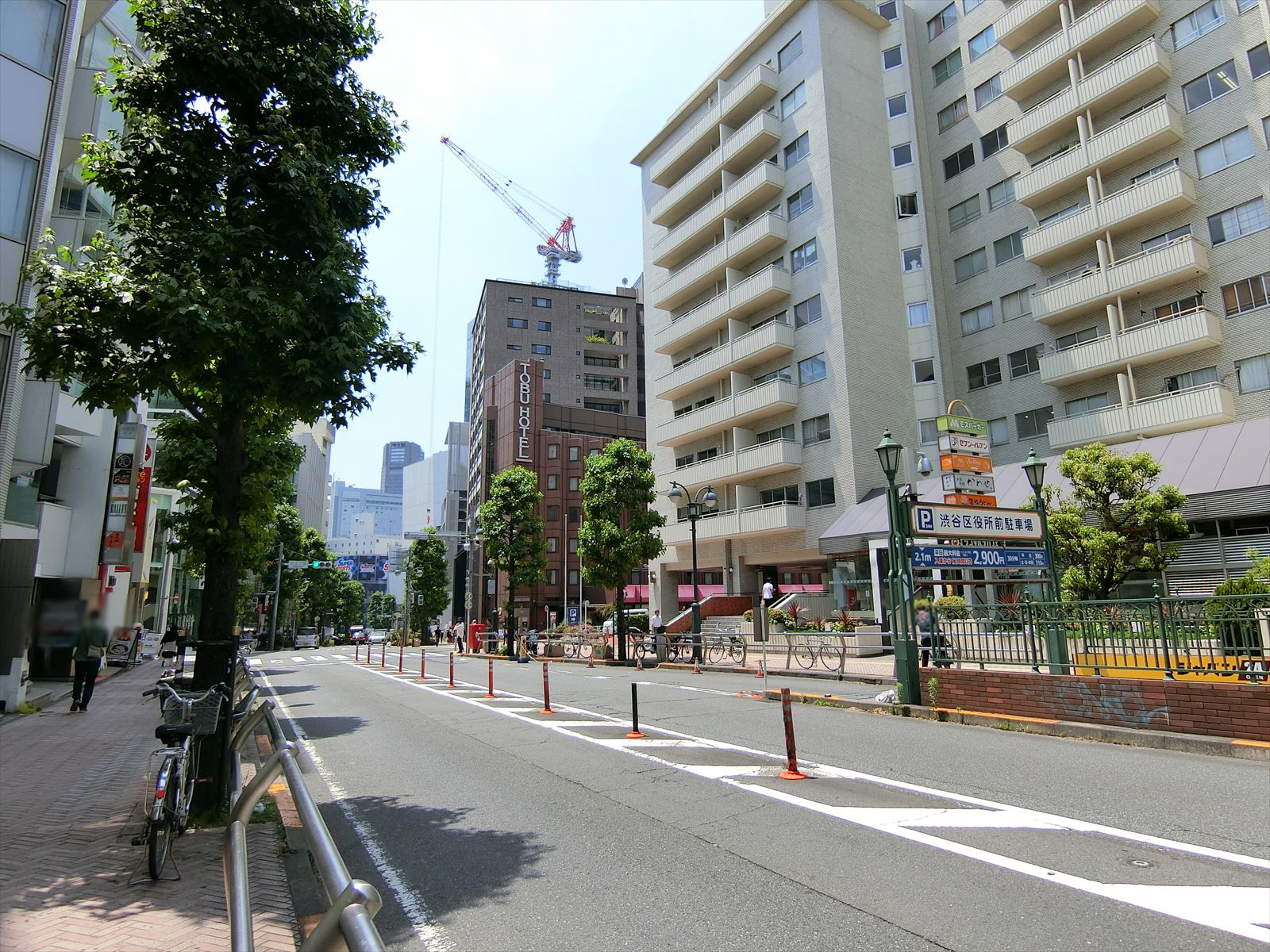 岩瀬ビル前面の公園通り