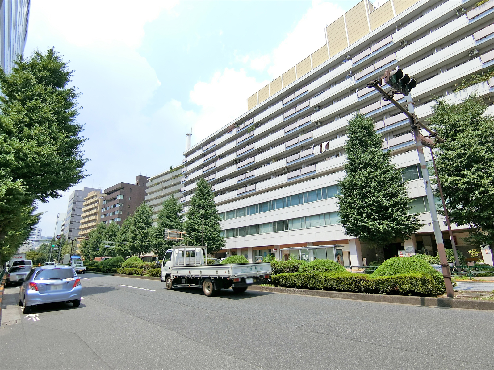 新目白通り沿いに立地