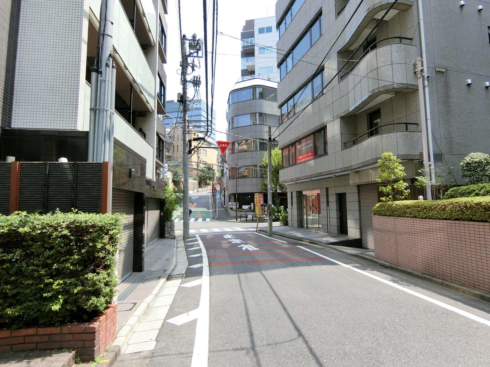 ソテイラビル前面の通り