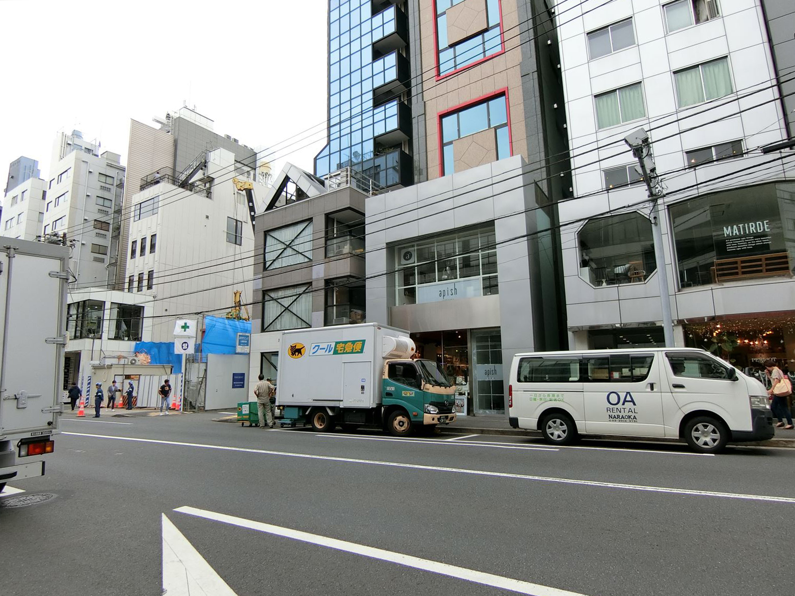 店舗やオフィスの多いエリア