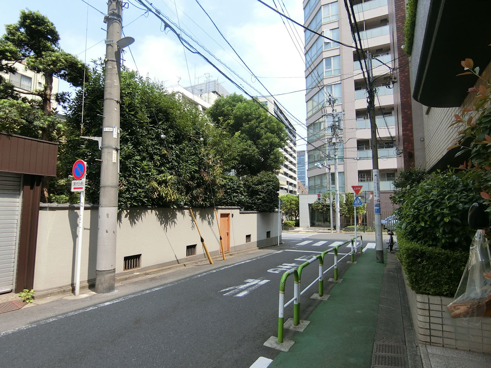 エリート・イン東京 前面の通り