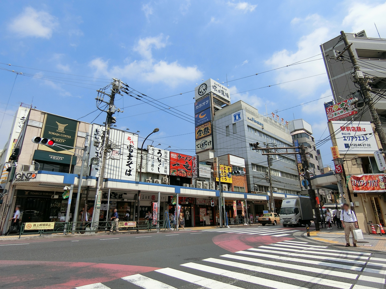 飲食店の多いエリア