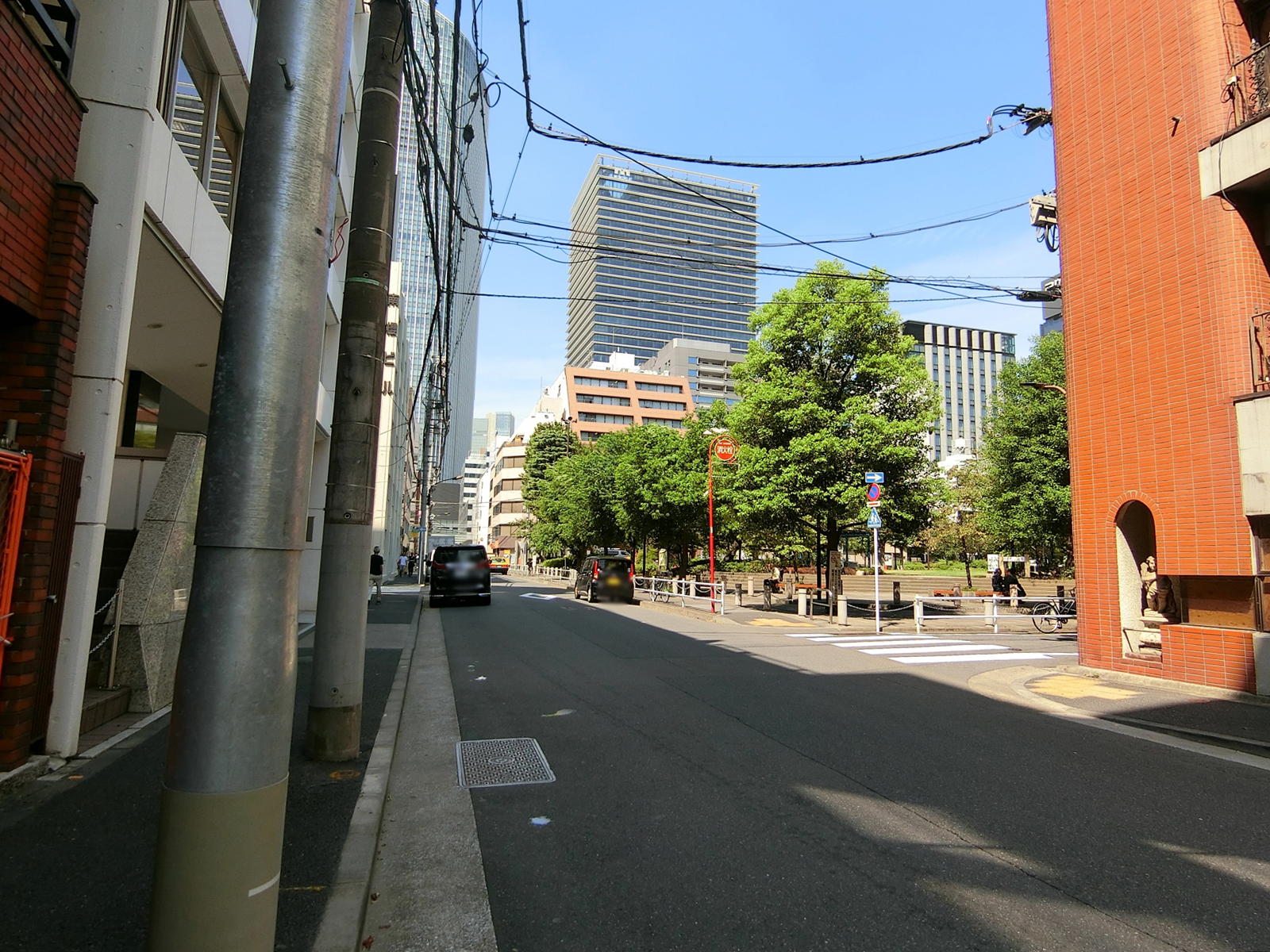 杉本ビル前面の通り