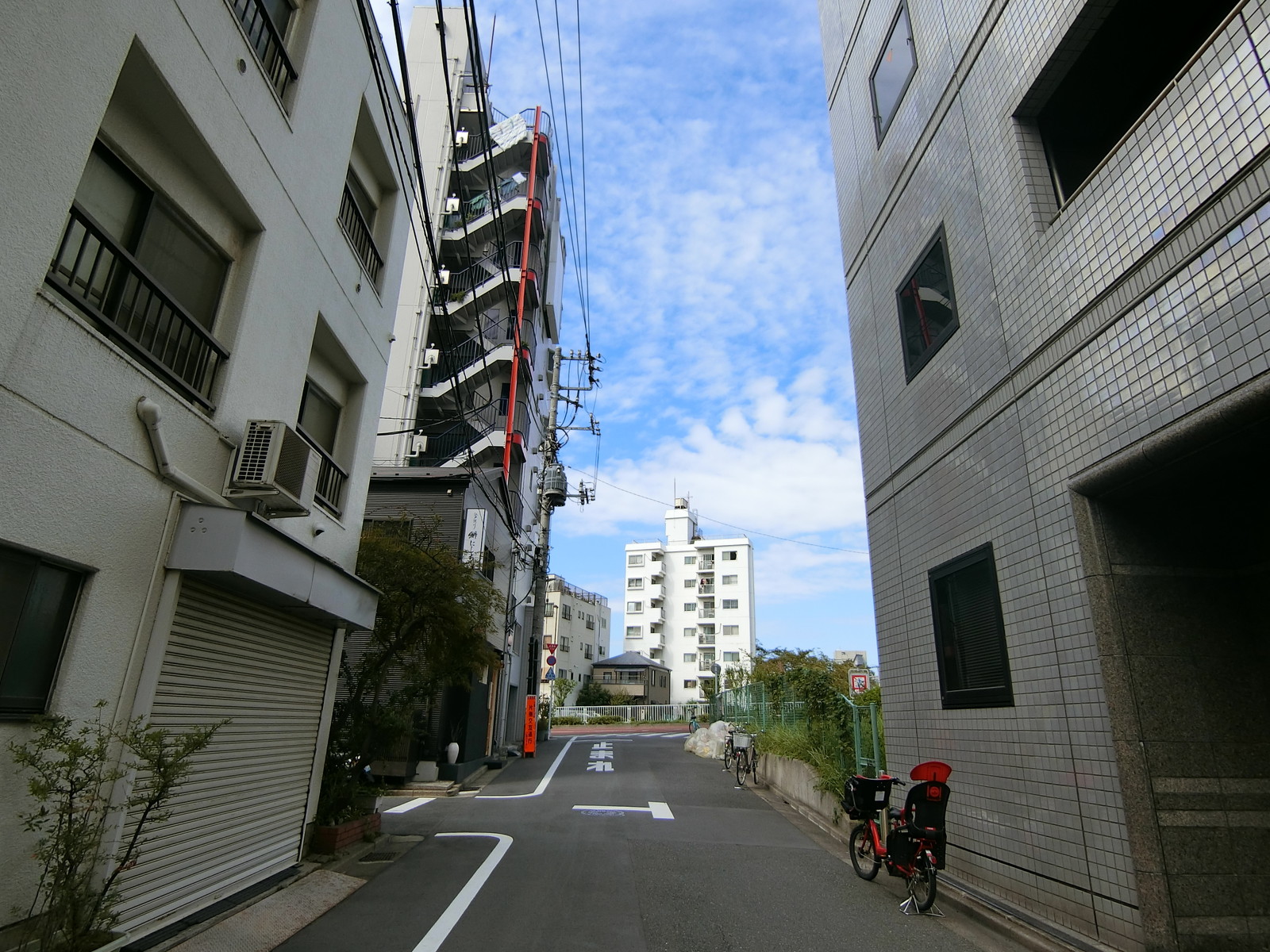 Point STビル前面の通り