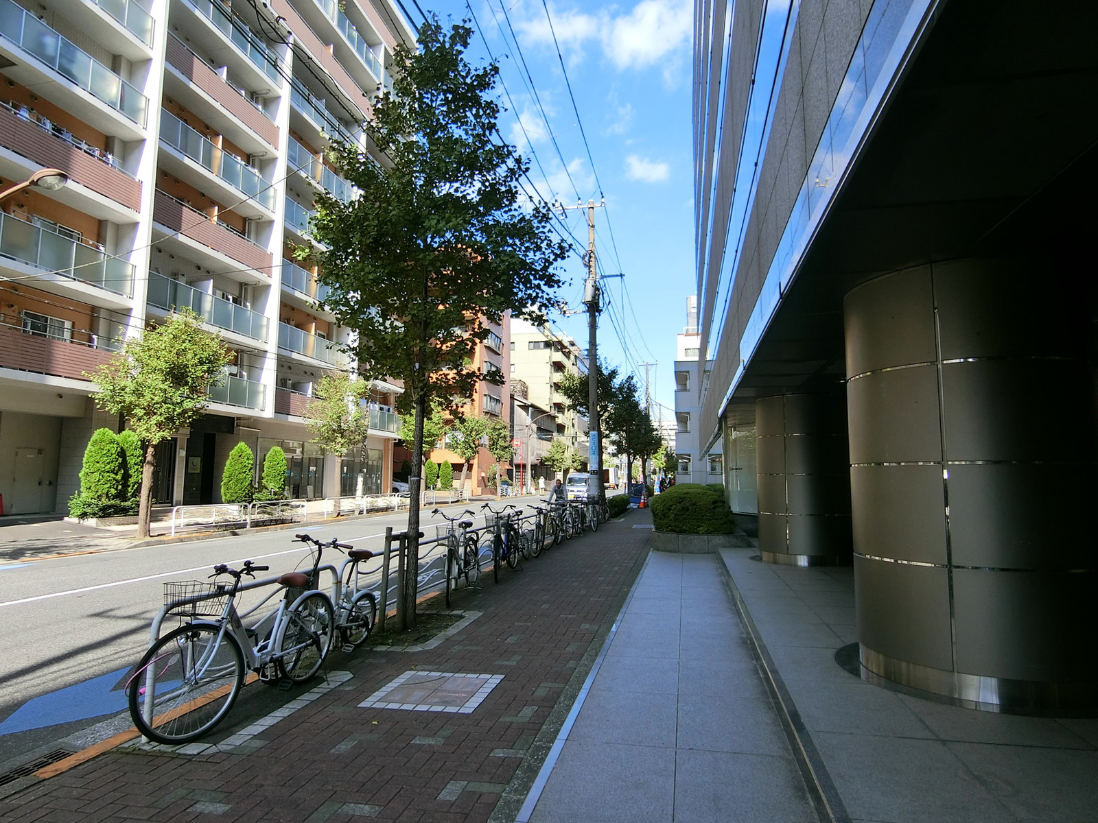 ふくせい1ビル前面の通り
