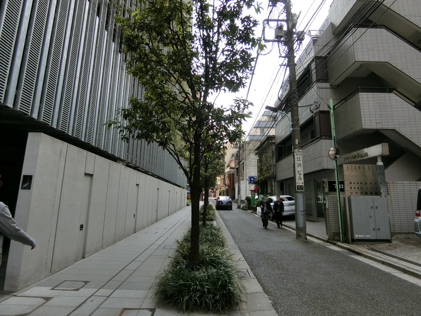 江沢ビル前面の通り