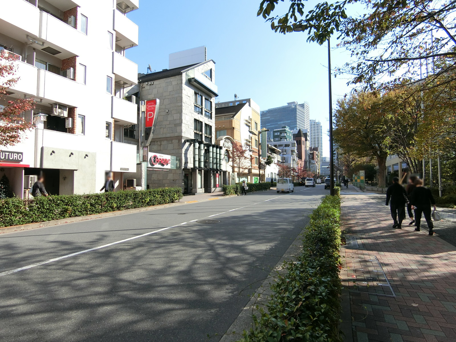 前面の目黒三田通り