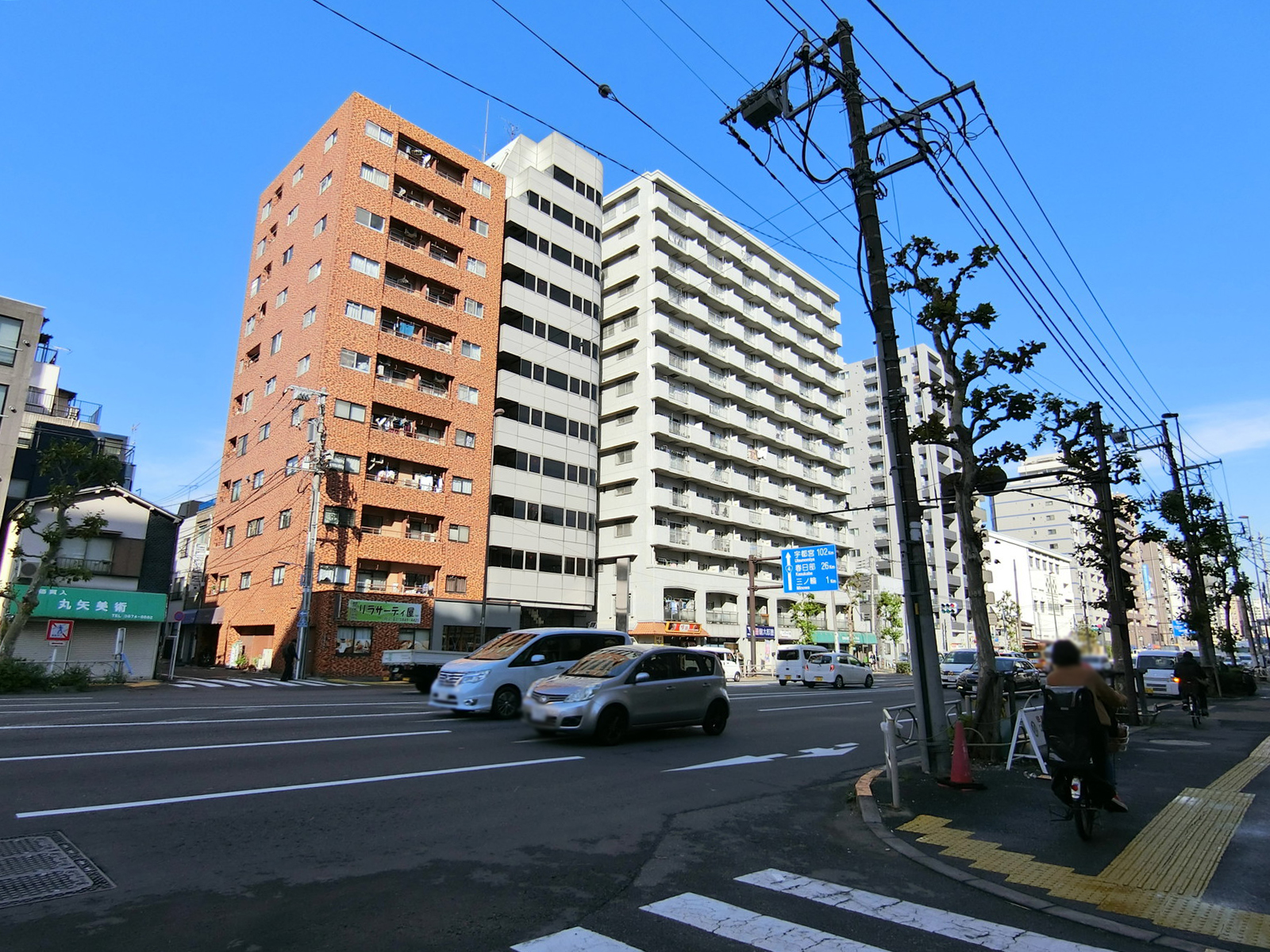 金美館通りの近く