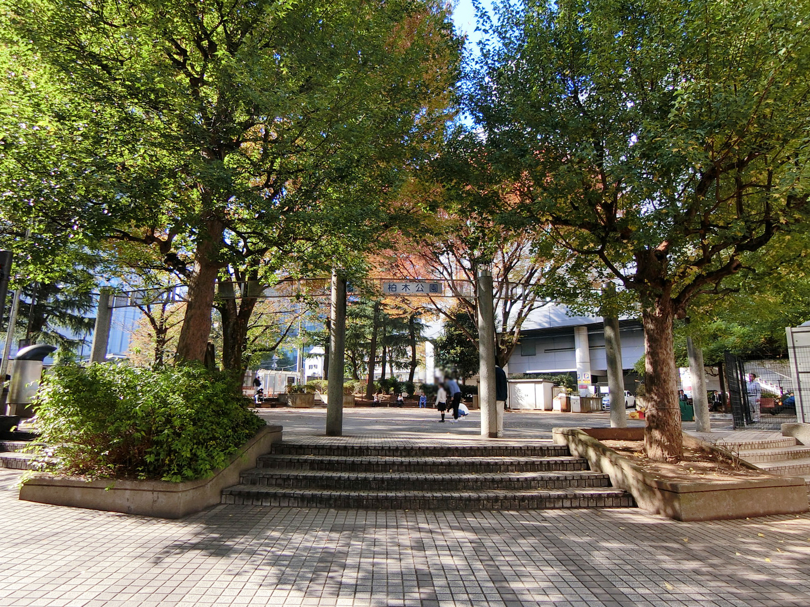 徒歩1分の新宿区立柏木公園
