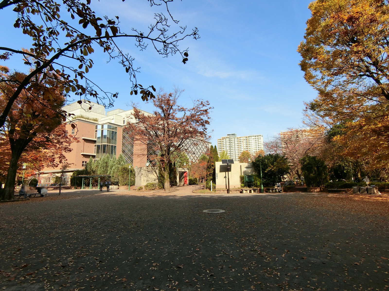 徒歩2分の浜町公園