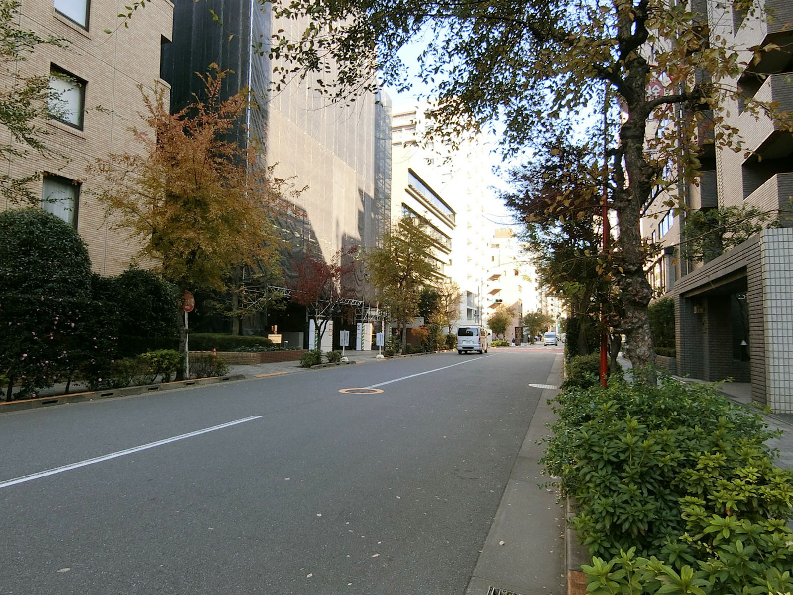 勝永六番町ビル前面の通り