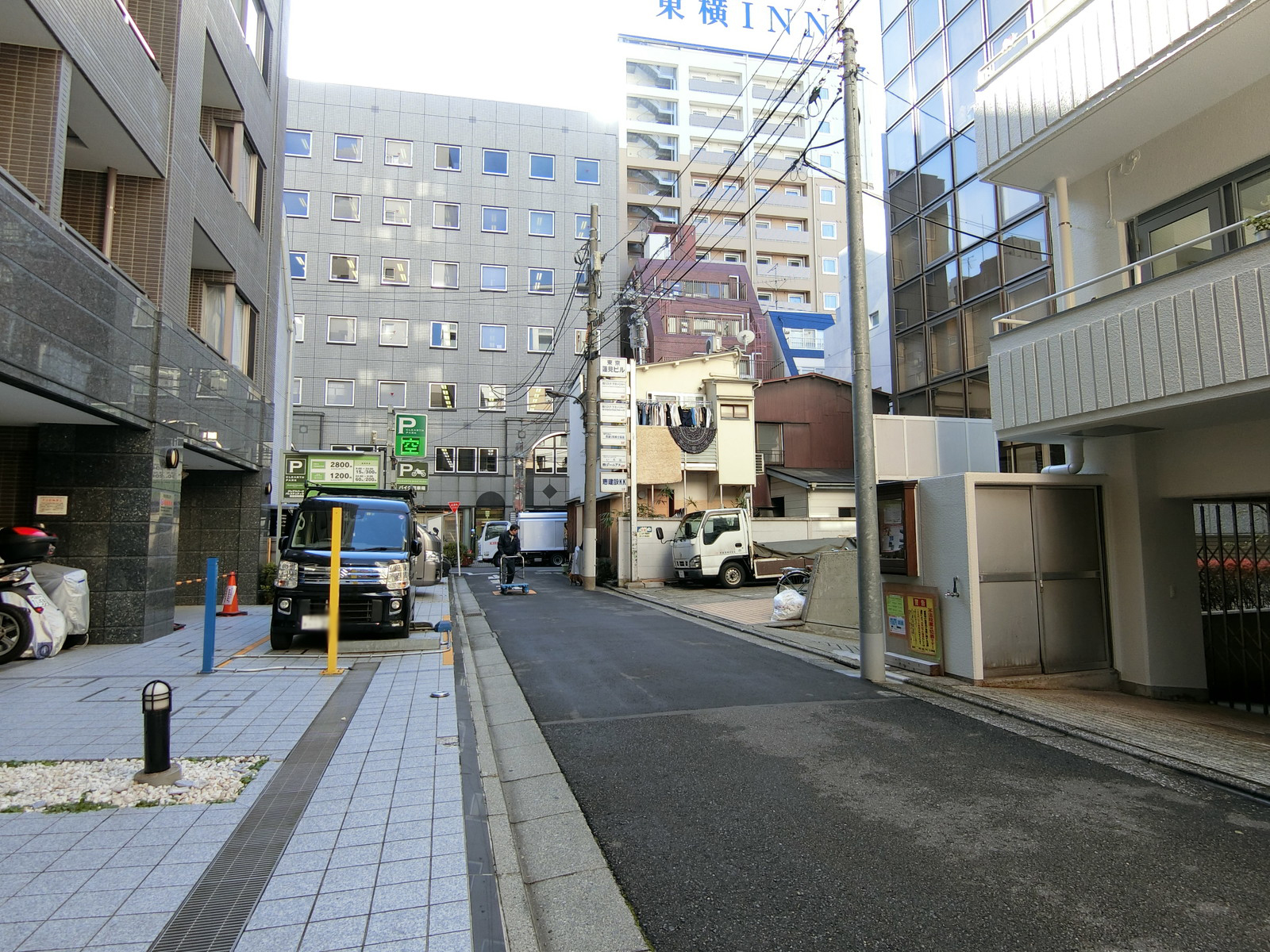 橋場コーポ前面の通り