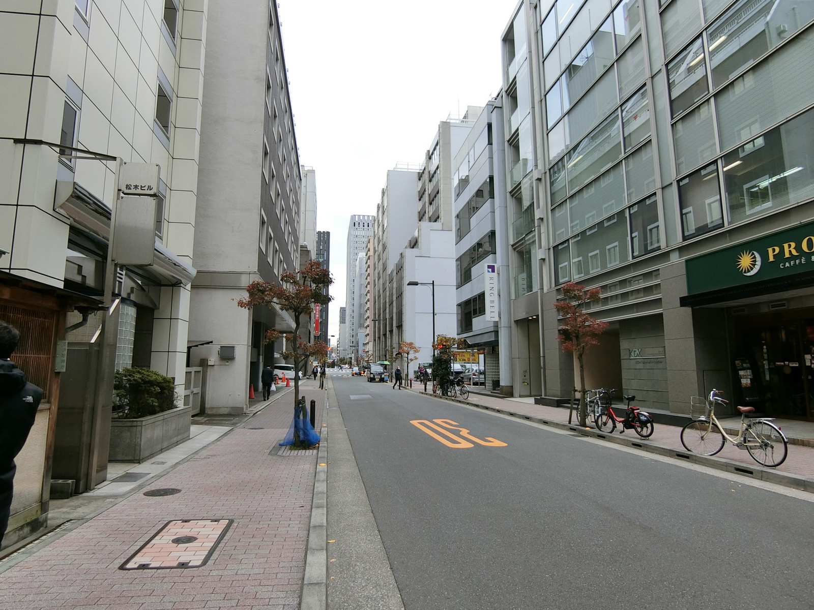 八重洲聖徳ビル前面の通り