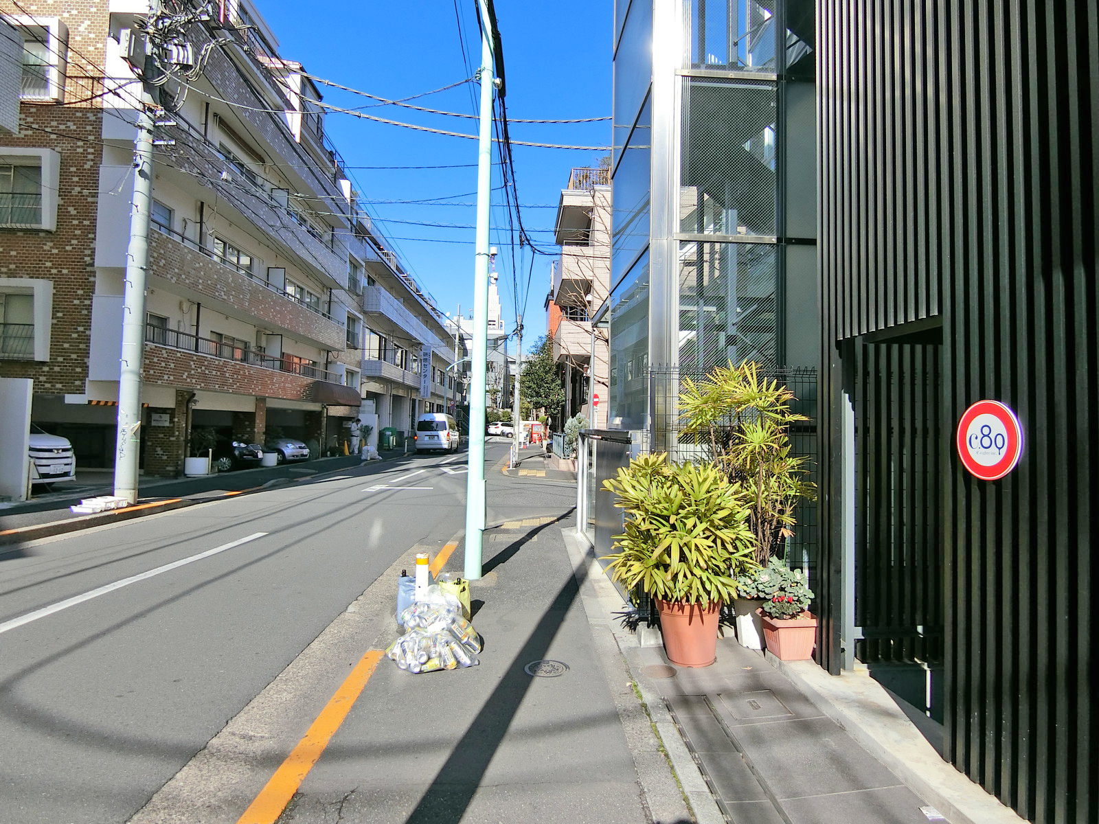ノワールアライ前面の通り